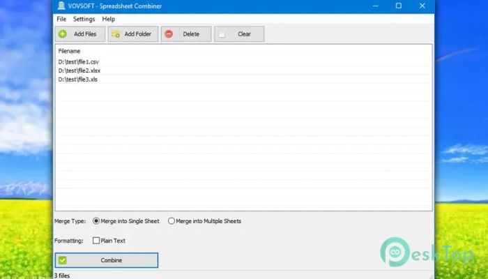 Download VovSoft Spreadsheet Combiner 1.2 Free Full Activated