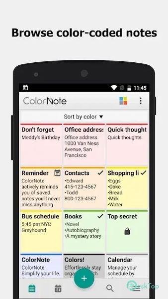 ColorNote Notepad Notes 4.5.8 APK MOD Полная бесплатная загрузка