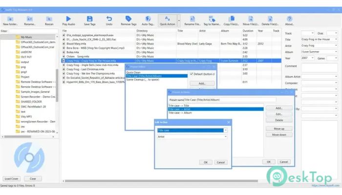 TkoSoft Audio Tag Manager 1.0 Tam Sürüm Aktif Edilmiş Ücretsiz İndir