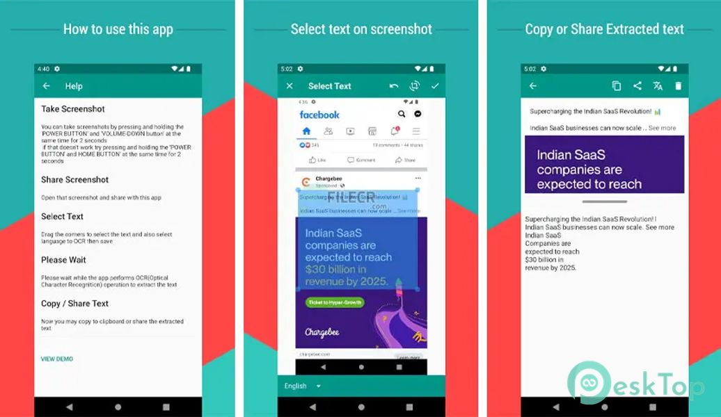 Copy Text On Screen Pro v2.3.8 APK MOD मुफ्त पूर्ण डाउनलोड