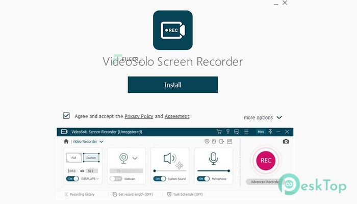  تحميل برنامج VideoSolo Screen Recorder 1.2.32 برابط مباشر