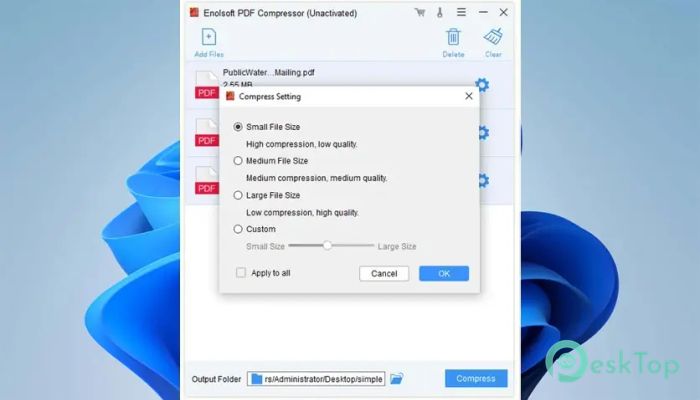 Enolsoft PDF Compressor 2.0.0 Tam Sürüm Aktif Edilmiş Ücretsiz İndir