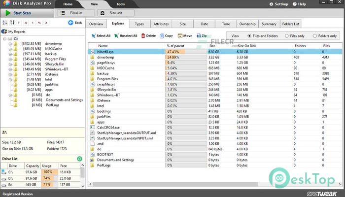 SysTweak Disk Analyzer Pro 1.0.1400.1302 Tam Sürüm Aktif Edilmiş Ücretsiz İndir