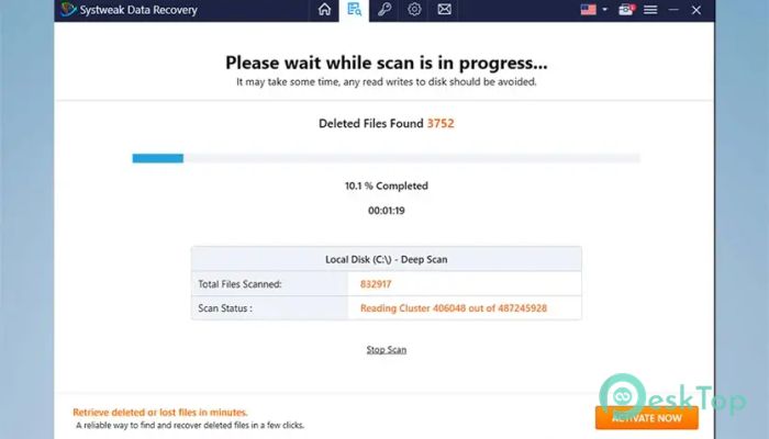 Скачать Systweak Data Recovery  2.1.1.265 полная версия активирована бесплатно
