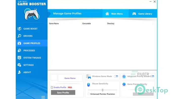 تحميل برنامج Crynet Game Booster 1.0.0.0 برابط مباشر