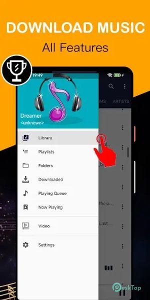 Mp3 Music Downloader & Player 9.0.7 APK MOD Unlocked (Full) Free Download