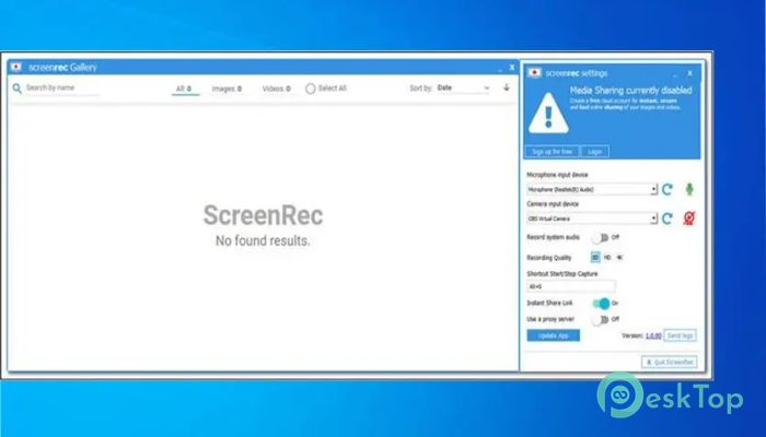 ScreenRec 1.0 Tam Sürüm Aktif Edilmiş Ücretsiz İndir