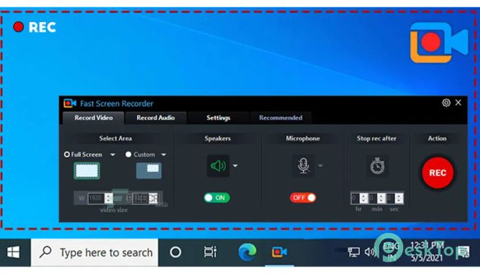 Скачать Fast Screen Recorder  2.0.0.5 полная версия активирована бесплатно