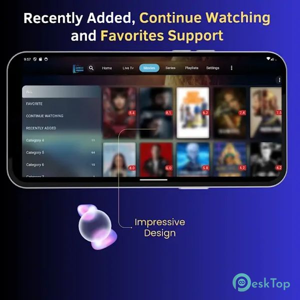 IPTV Player (Mobile) 2.2.1 APK MOD Tam Ücretsiz İndir