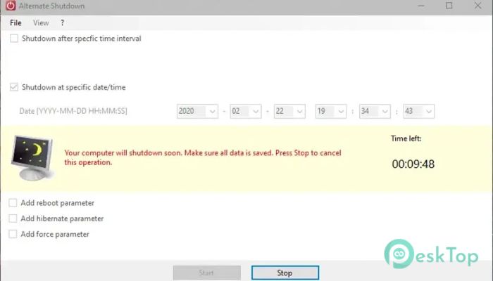 Alternate Shutdown 1.0 Tam Sürüm Aktif Edilmiş Ücretsiz İndir