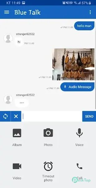 Blue Talk (Random Chat) 5.2.15 APK MOD تحميل مجاني كامل