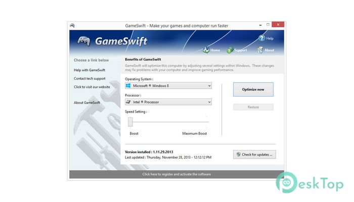 PGWare GameSwift 2.3.7.2022 Tam Sürüm Aktif Edilmiş Ücretsiz İndir