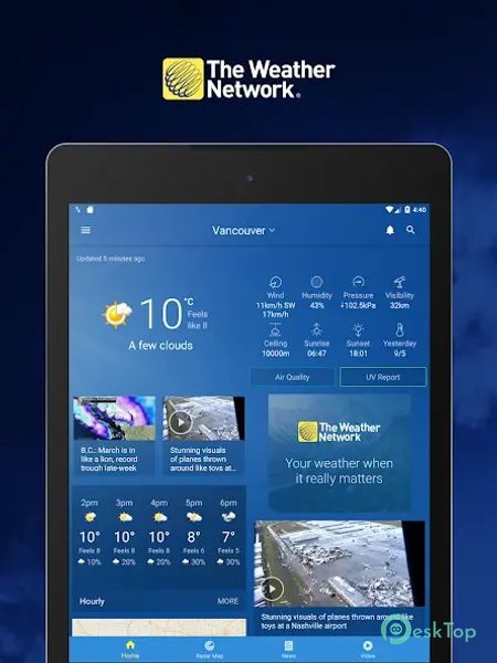 The Weather Network 7.18.1.9764 APK MOD Полная бесплатная загрузка