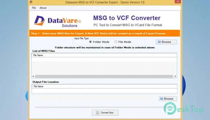 下载 DataVare MSG to VCF Converter Expert 1.0 免费完整激活版