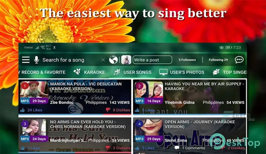 Kakoke – sing karaoke, voice recorder, singing app