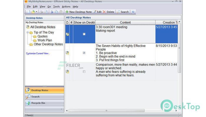 Efficient Sticky Notes Pro 5.60 Build 559 Tam Sürüm Aktif Edilmiş Ücretsiz İndir