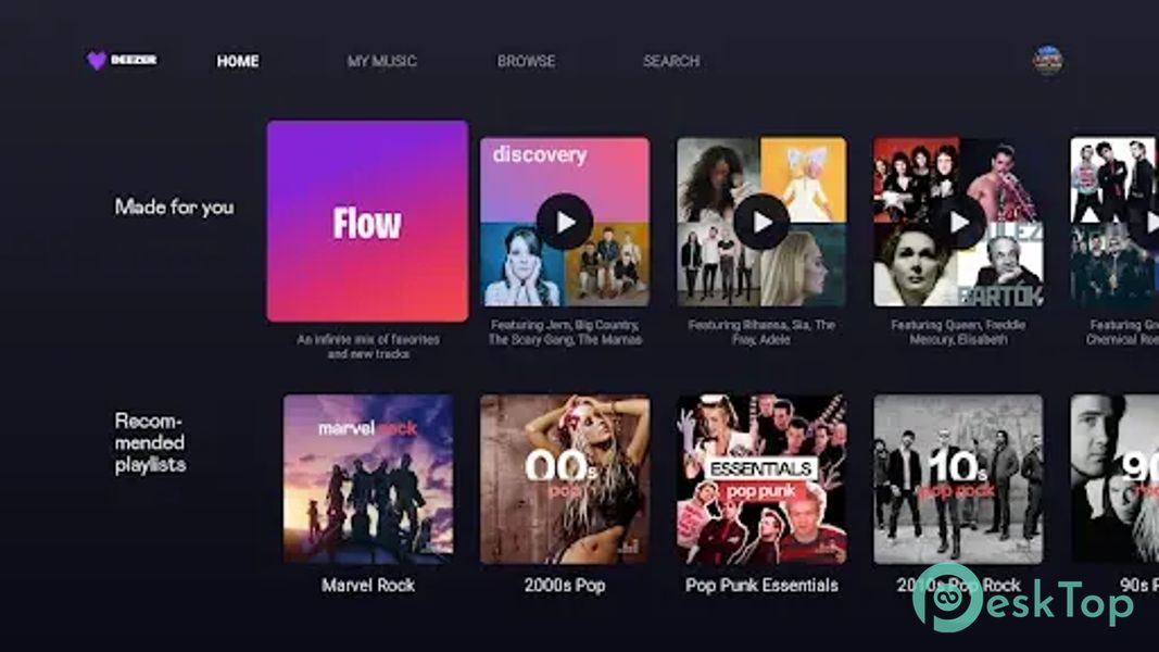 Deezer for Android TV 4.0.1 APK MOD Полная бесплатная загрузка