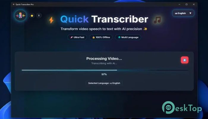 Quick Transcriber Pro 1.0.4 Tam Sürüm Aktif Edilmiş Ücretsiz İndir