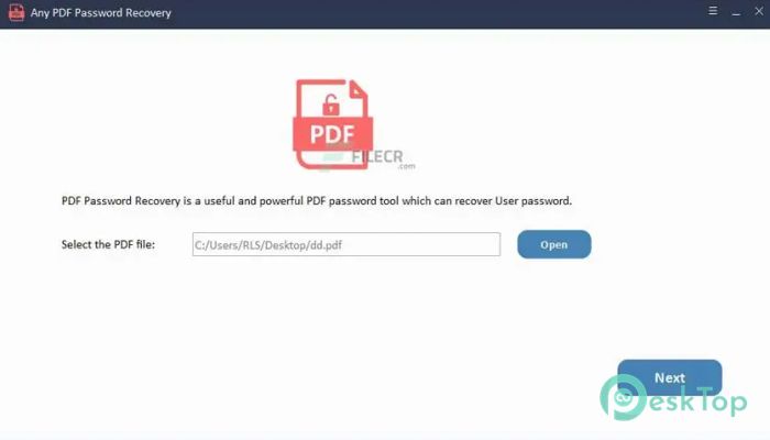 Any PDF Password Recovery 11.8.0 完全アクティベート版を無料でダウンロード