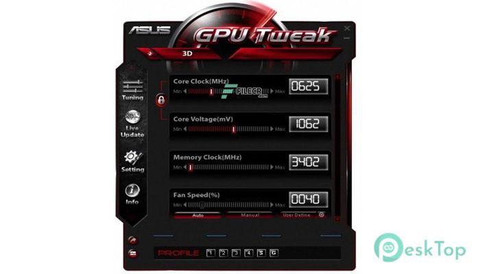for ios instal ASUS GPU Tweak II 2.3.9.0 / III 1.6.9.4