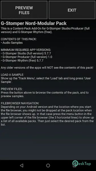G-Stomper Nord-Modular Pack 3.4.1 APK MOD Полная бесплатная загрузка