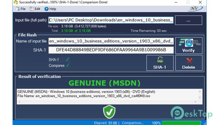 تحميل برنامج Windows and Office Genuine ISO Verifier 11.19.45.24 برابط مباشر
