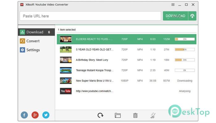 Xilisoft YouTube Video Converter 5.7.6 Tam Sürüm Aktif Edilmiş Ücretsiz İndir