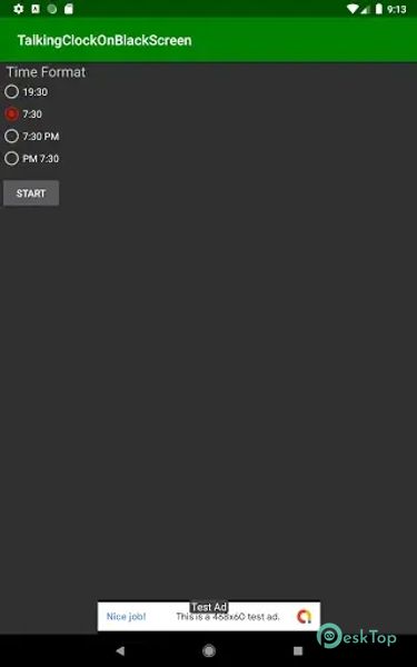 Talking Clock On Black Screen 3.0 APK MOD Tam Ücretsiz İndir