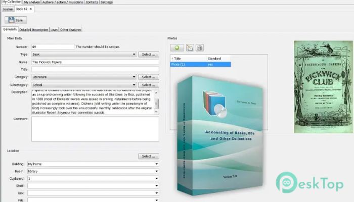 Download Accounting of Books, CDs, and other Collections 2.01.20 Free Full Activated