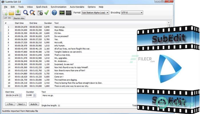 Download Subtitle Edit 3.6.7 Free Full Activated