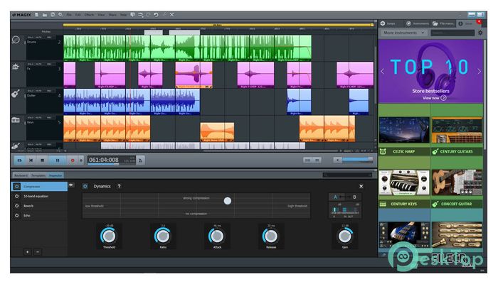 Скачать MAGIX Music Maker 2017 Premium 24.0.2.46 полная версия активирована бесплатно