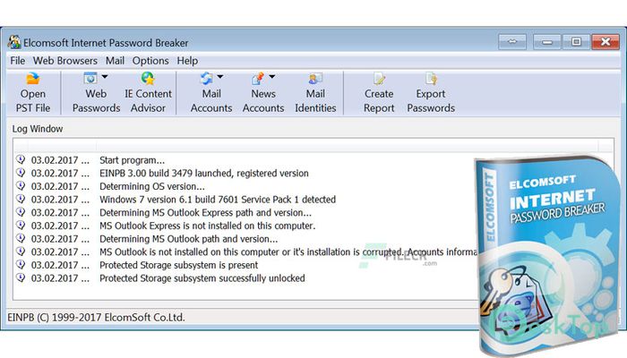 Скачать ElcomSoft Internet Password Breaker 3.30.5802 полная версия активирована бесплатно