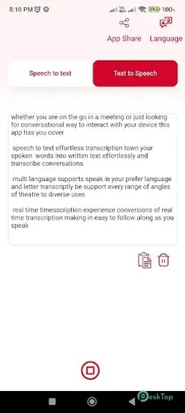 Speech to Text, Text to Speech 1.4 APK MOD Unlocked (Full) Free Download