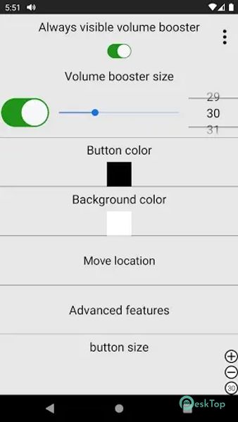 Always visible volume booster 2.15 APK MOD تحميل مجاني كامل