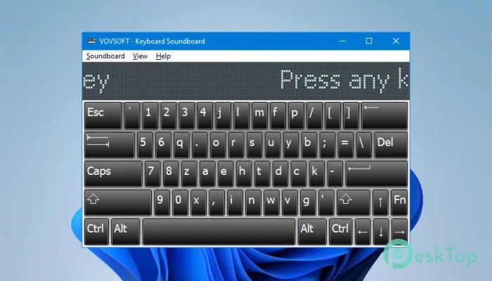 VovSoft Keyboard Soundboard  2.0 Tam Sürüm Aktif Edilmiş Ücretsiz İndir