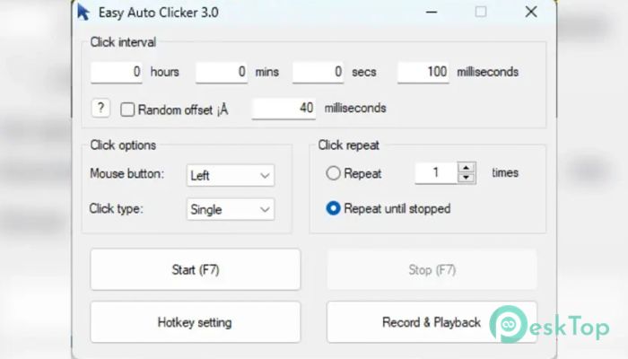 تحميل برنامج Easy Auto Clicker 1.0 برابط مباشر