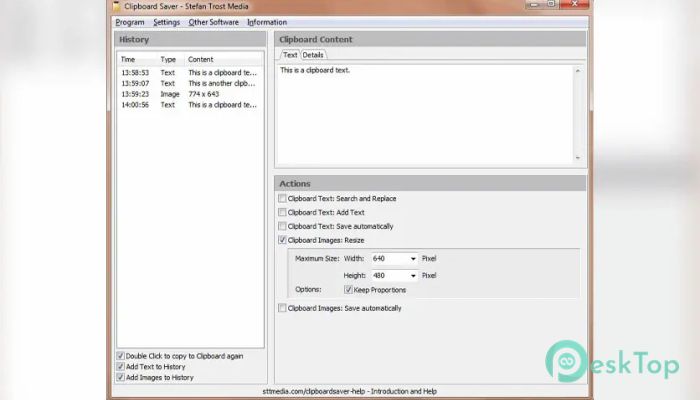 Download Stefan Trost ClipboardSaver 1.0 Free Full Activated