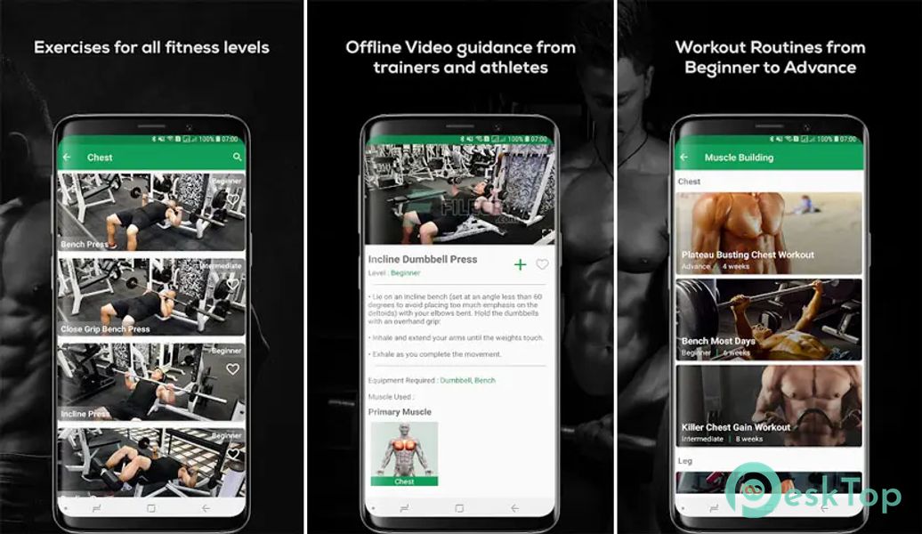 Fitvate - Gym & Home Workout 9.7 APK MOD Tam Ücretsiz İndir