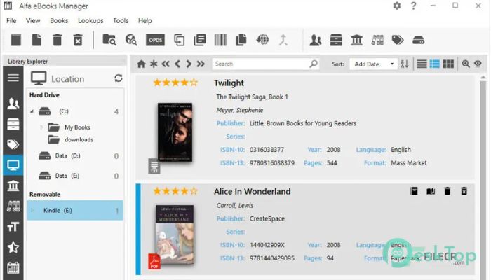 Download Alfa eBooks Manager Pro / Web 8.6.39.1 Free Full Activated