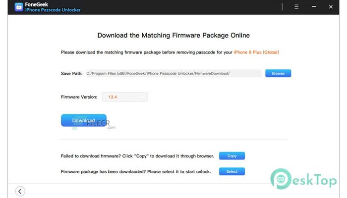 FoneGeek iPhone Passcode Unlocker 2.2.1.1 Tam Sürüm Aktif Edilmiş Ücretsiz İndir