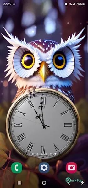 Hourly chime clock + wallpaper