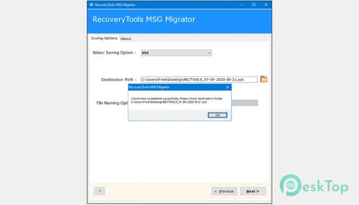 RecoveryTools MSG Migrator 3.0 完全アクティベート版を無料でダウンロード