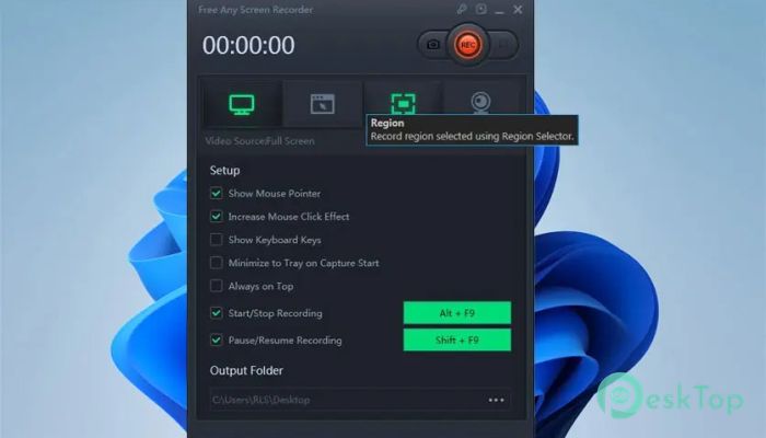 Any Screen Recorder 1.0 完全アクティベート版を無料でダウンロード