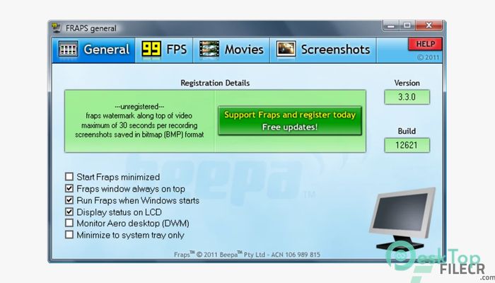 Download Fraps 3.5.9 build 15586 Free Full Activated