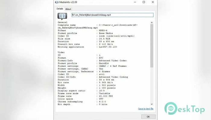 Télécharger Codec Guide MediaInfo 24.01 Gratuitement Activé Complètement