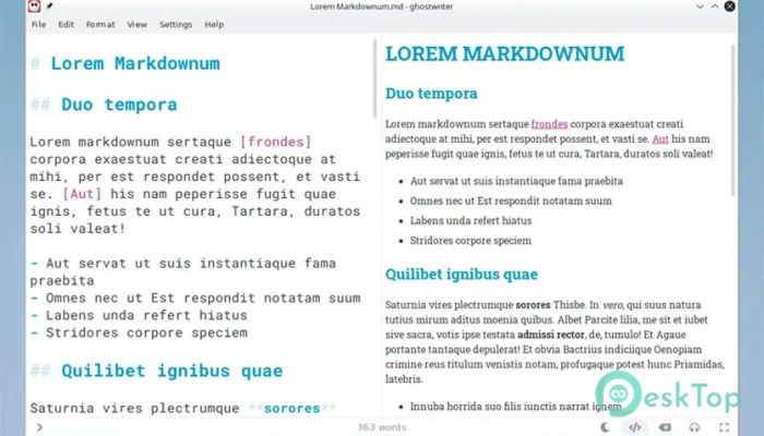 KDE ghostwriter 2.1.6 मुफ्त पूर्ण सक्रिय डाउनलोड