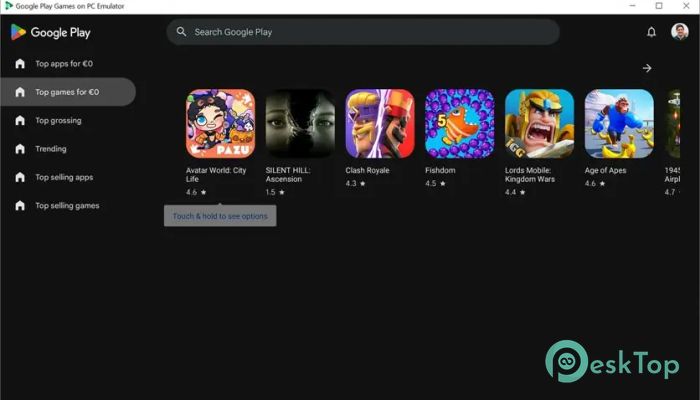 Google Play Games on PC Developer Emulator 1.0.0 Tam Sürüm Aktif Edilmiş Ücretsiz İndir