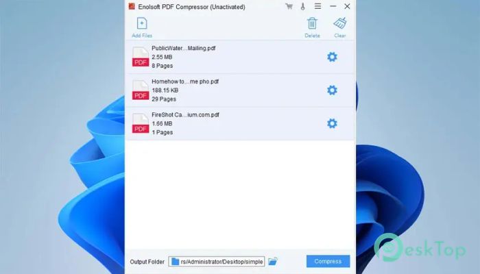Enolsoft PDF Compressor 2.0.0 Tam Sürüm Aktif Edilmiş Ücretsiz İndir