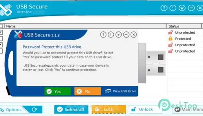  تحميل برنامج USB Secure 2019 2.1.8 برابط مباشر