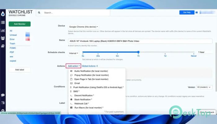 Descargar Distill Web Monitor 3.11.9 Completo Activado Gratis